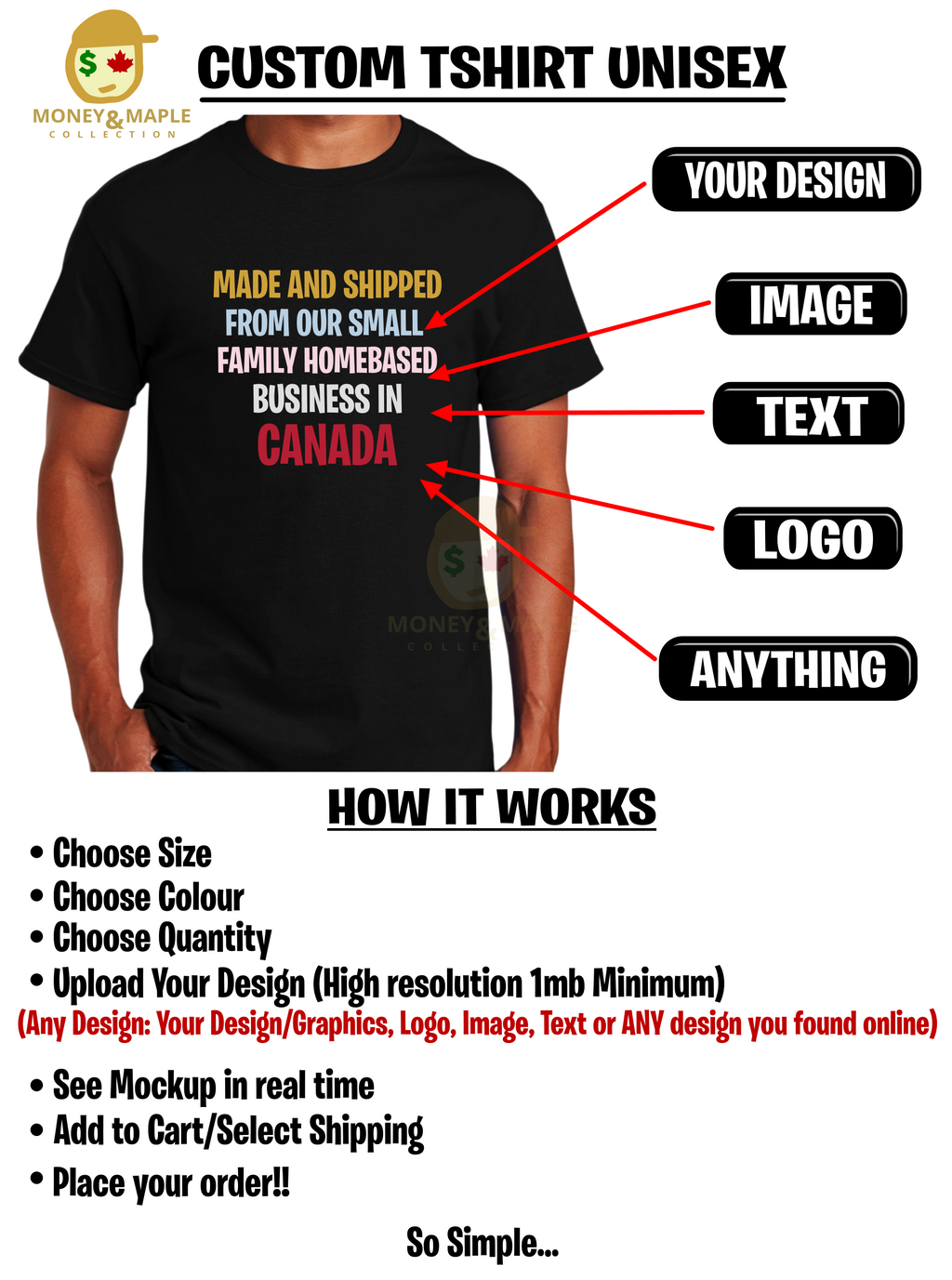 CUSTOM TSHIRT UNISEX